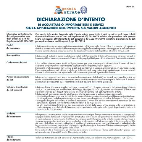 Anteprima documento Dichiarazioni di intento: guida alle procedure in Italia — Tasse e fisco