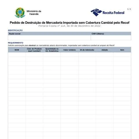 Pré-visualização do documento Como Solicitar a Destruição de Mercadorias Importadas no Recof — Impostos
