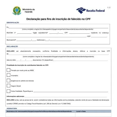 Pré-visualização do documento Como Regularizar CPF de Falecido: Passo a Passo — Estado civil e identidade