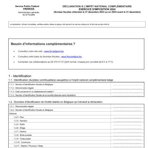 Aperçu du document Comprendre la Déclaration P2-QDMTT pour 2024 — Impôts & fiscalité (CERFA n°169-pillar-2-qdmtt-fr-ex-2024)