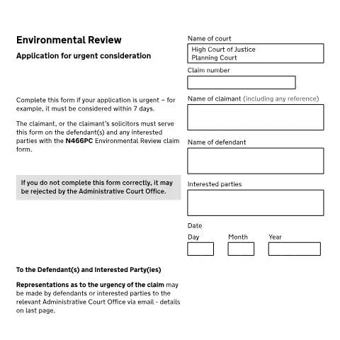 Document preview: Understanding Form N468PC for Environmental Reviews — Government & admin