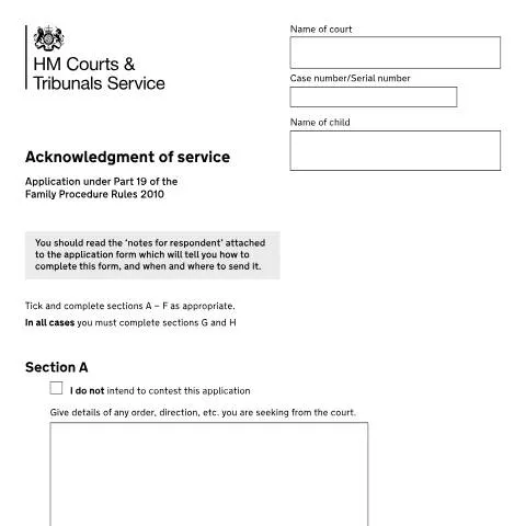 Document preview: Understanding Form FP5: Your Response Rights in Family Proceedings — Legal & justice