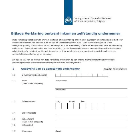 Documentvoorvertoning: Belang van formulier 7112 voor zelfstandige ondernemers in Nederland — Immigratie & visa (CERFA n°7112)