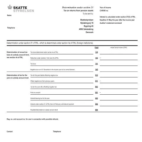 Document preview: Forståelse af formular 07.070 i dansk skatteadministration — Skatter & skat (CERFA n°07.070)