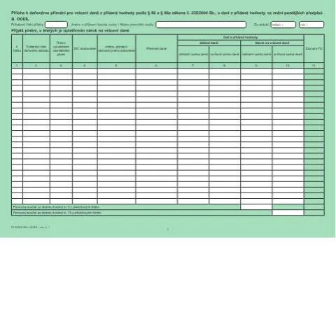 Document preview: Jak vyplnit Přílohu k přiznání DPH 25 5574/A — Daně a fiskální záležitosti (CERFA n°25 5574/A)