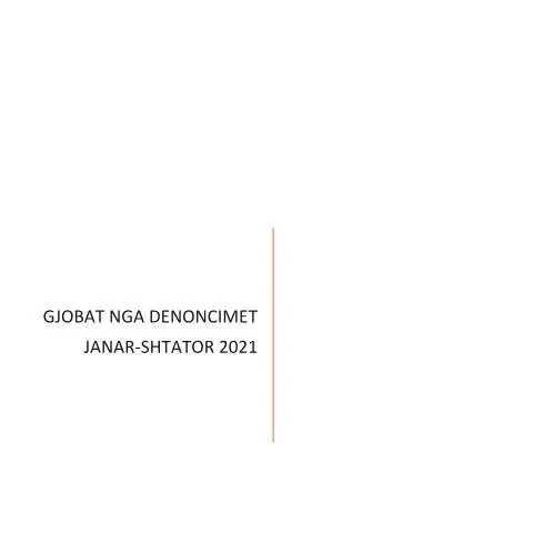 Document preview: Raporti mbi gjobat nga denoncimet në Kosovë — Procedura administrative