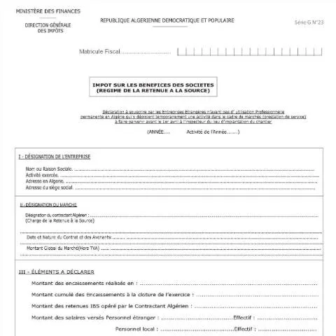 Aperçu du document Comprendre le formulaire GN° 23 et son importance — Impôts & fiscalité (CERFA n°GN° 23)