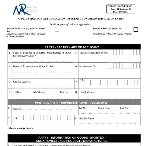 Document preview: Understanding the Application Process for BOEForm31 — Government & admin (CERFA n°BOEForm31)