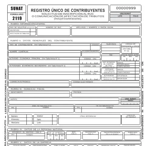 Vista previa del documento Formulario 2119: Clave para la Gestión Fiscal en Perú — Trámites administrativos (CERFA n°2119)
