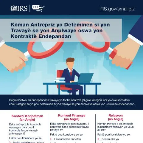 Document preview: Decoding IRS Publication 5520HT for Employment Classification — Taxes (CERFA n°PUB-5520HT)