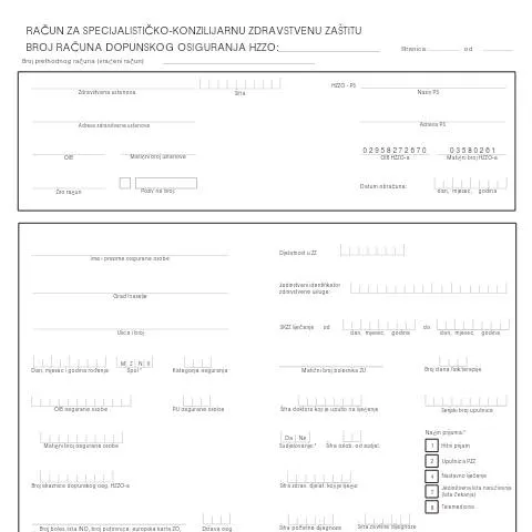 Document preview: Osnovne informacije o RNOSKZZ18 DopOsig — Zdravlje (CERFA n°RNOSKZZ18)
