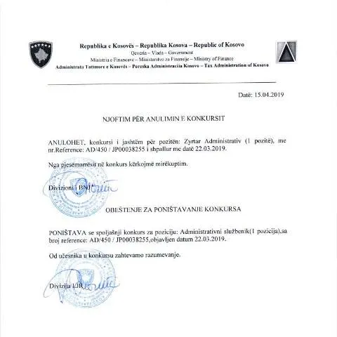 Document preview: Anulimi i Konkursit: Rëndësia dhe Procedurat — Punë & punësim