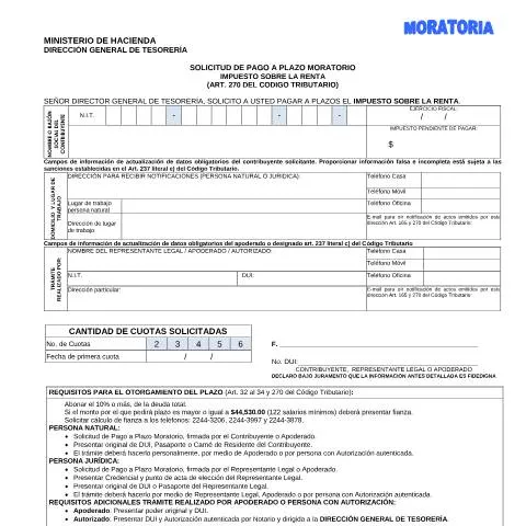 Vista previa del documento Facilita tu situación fiscal con la Solicitud de Pago a Plazo — Impuestos (CERFA n°PMHDC8290)