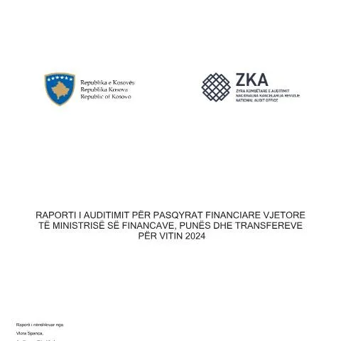 Document preview: Rëndësia e Raportit të Auditimit MFPT për 2024 — Dogana & import-eksport