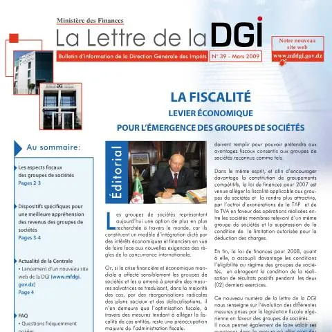 Aperçu du document Comprendre la Lettre DGI LDGI 39 pour Vos Démarches Fiscales — Démarches administratives (CERFA n°LDGI 39)