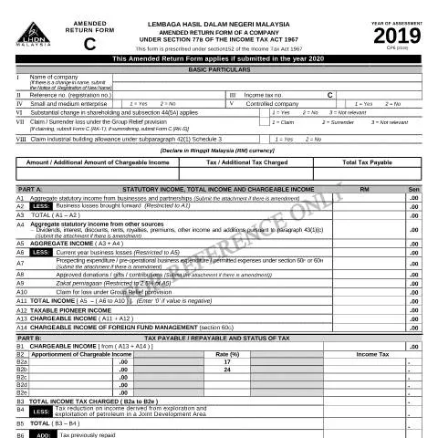 Document preview: Mengapa Borang Pemulangan Amend C 2019 Penting untuk Syarikat? — Perniagaan & profesional