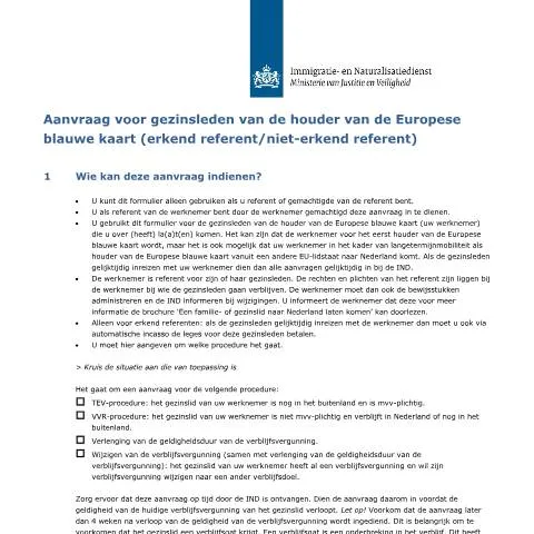 Documentvoorvertoning: Formulier 7073: Essentieel voor gezinshereniging in Nederland — Gezin (CERFA n°7073)