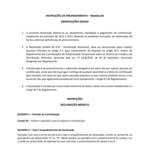 Pré-visualização do documento Entenda o Modelo 60 e sua importância no IRC — Impostos (CERFA n°Modelo 60)