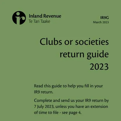 Document preview: Essential Guide to the IR9G Clubs or Societies Return — Taxes (CERFA n°IR9G)