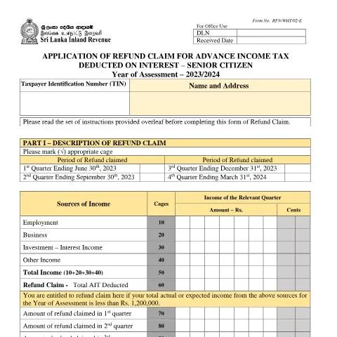 Document preview: Guide to Senior Citizen Refund Application RFN/WHT/02 — Taxes (CERFA n°RFN_WHT_02)