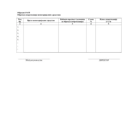 Document preview: Значај Образца ОА Х у пореској администрацији — Administrativne procedure (CERFA n°ObrazacOAH)