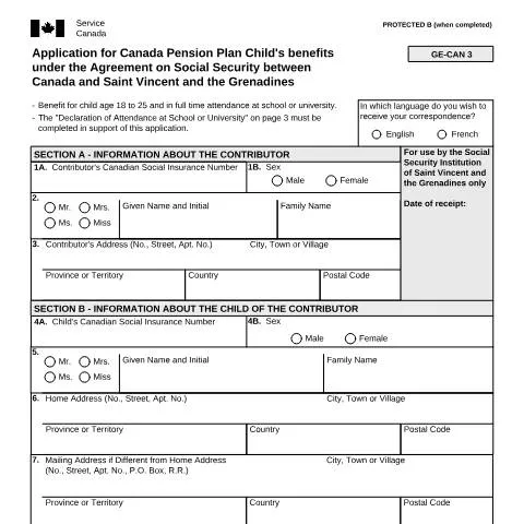 Document preview: Unlocking CPP Child's Benefits: ISP5055-VCT Guide — Benefits & social aid (CERFA n°ISP5055-VCT)