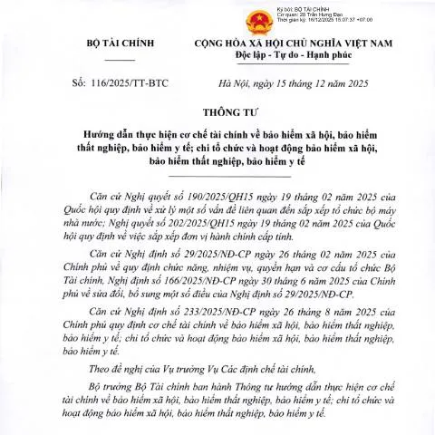 Document preview: Tìm Hiểu Về Thông Tư 116/2025/TT-BTC Của Bộ Tài Chính — Thuế & tài chính (CERFA n°116/2025/TT-BTC)