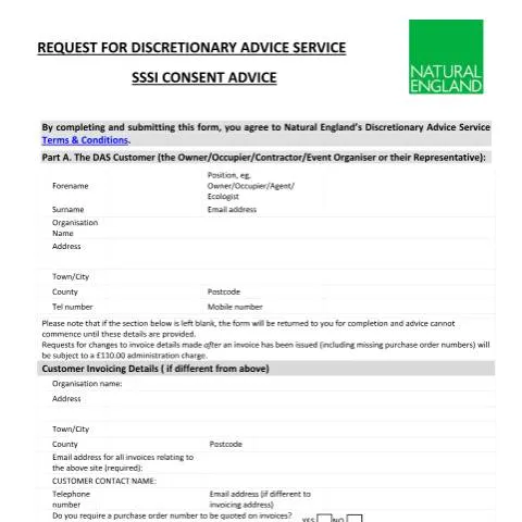 Document preview: Professional SSSI Consent Advice for Complex Operations — Environment & energy