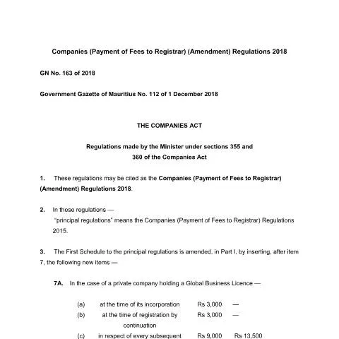 Document preview: Understanding GN. 163 of 2018 for Corporate Governance — Government & admin (GN.-163-of-2018)