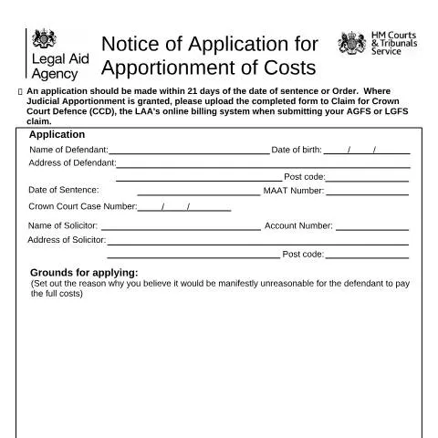 Document preview: Judicial Apportionment: Reducing Unaffordable Court Cost Orders — Legal & justice