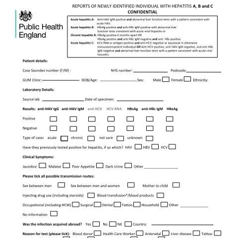 Document preview: Navigating the Hepatitis Reporting Process — Health