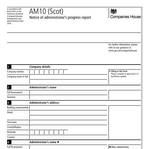 Document preview: Understanding the AM10 (Scot) Administrator's Report — Business