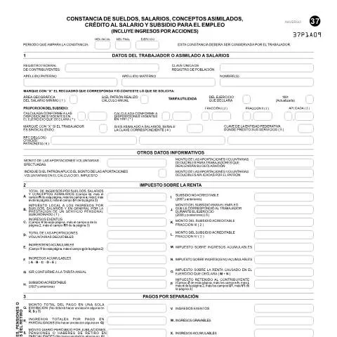 Vista previa del documento La Relevancia de la Constancia de Sueldos en el ISR — Impuestos (CERFA n°37)