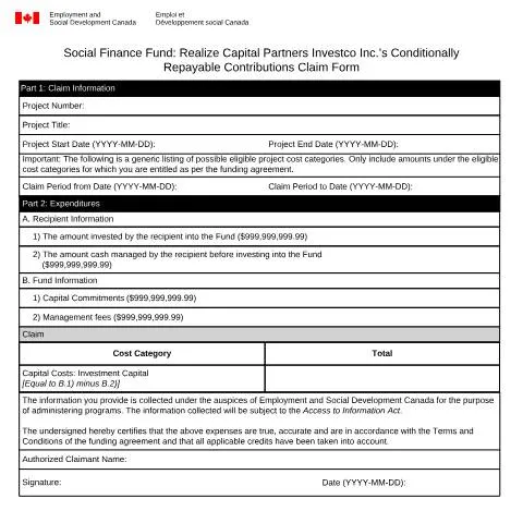 Document preview: Essential Guide to the EMP5738 Claim Form for Social Finance Fund — Work & employment (CERFA n°EMP5738)