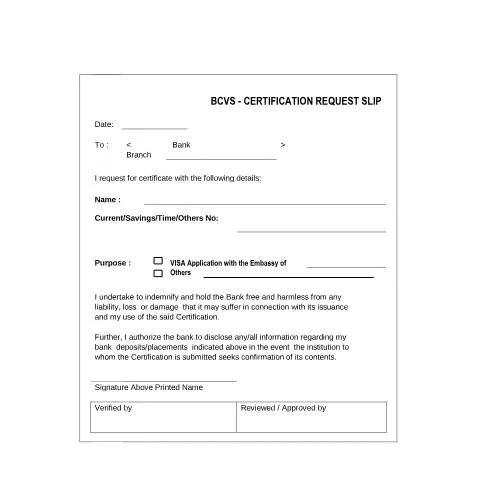 Document preview: Bank Certificate Verification Service for UK Visa Applications — Immigration & visas