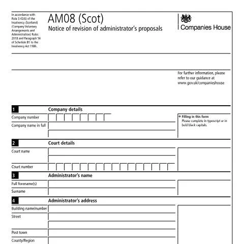 Document preview: Understanding the AM08 (Scot) for Scottish Companies — Business