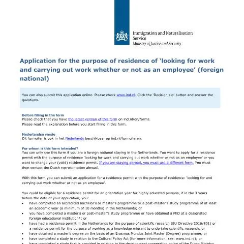 Documentvoorvertoning: Aanvraag verblijfsvergunning voor werk en werk zoeken — Werk (CERFA n°7523)