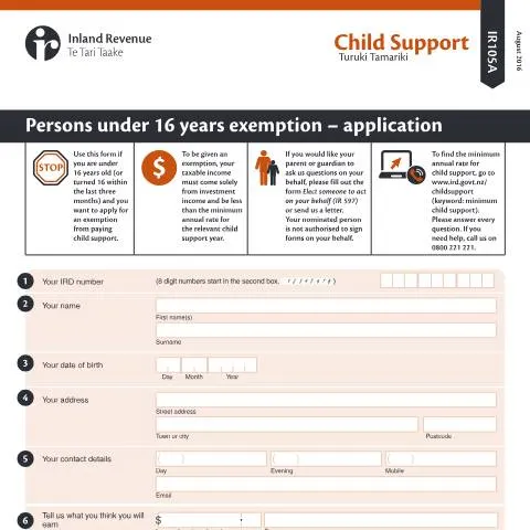 Document preview: Navigating the IR105A Exemption for Minors — Taxes (CERFA n°IR105A)