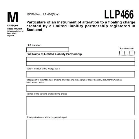 Document preview: Navigating Form LLP466 for Scottish LLPs — Government & admin