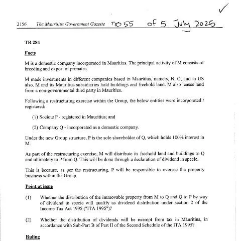 Document preview: The Importance of TR 284 in Corporate Governance — Government & admin (TR284)