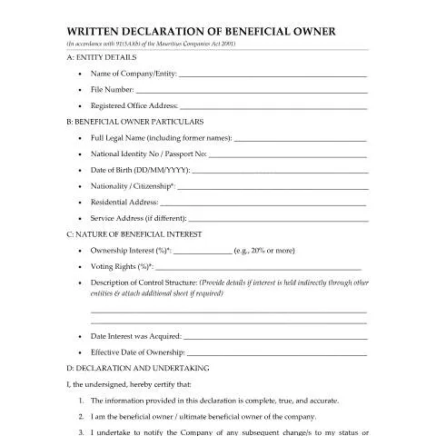Document preview: Understanding the 20260428 Final Written Declaration BO - ROC Template — Government & admin (20260428-Final-Written-Declaration-BO-ROC-Template)