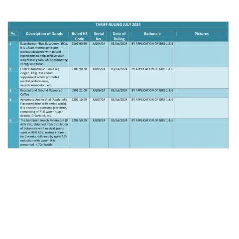 Document preview: Understanding the July 2024 Tariff Ruling Document — Government & admin (TRJuly2024)