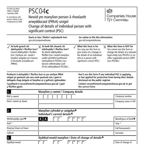 Document preview: Understanding the PSC04c Document for Corporate Compliance — Legal & justice