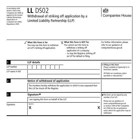 Document preview: Step-by-Step Guide to Withdraw LLP Striking Off Application — Business