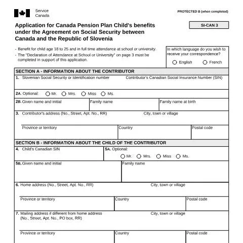 Document preview: Navigating the ISP5055-SVN for CPP Child's Benefits — Health (CERFA n°ISP5055-SVN)