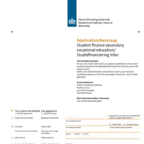 Documentvoorvertoning: Financiële Ondersteuning voor MBO Studenten in Nederland — Onderwijs & opleiding