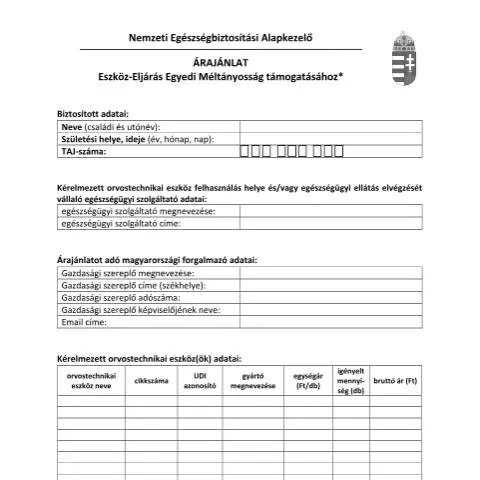 Document preview: Egyedi méltányossági támogatás igénylése FNMT.206.K űrlappal — Egészség (CERFA n°FNMT.206.K)