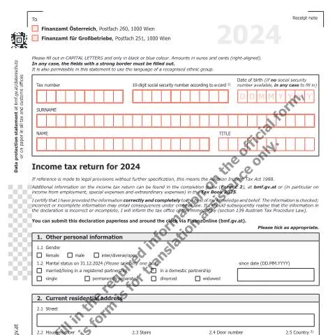 Dokumentvorschau: E1-UK Formular: Ihre Einkommenssteuererklärung 2024 verstehen — Steuern (CERFA n°E1-UK)