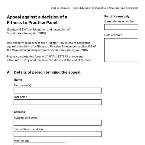 Document preview: Understanding the UK Fitness to Practise Appeal Process — Legal & justice