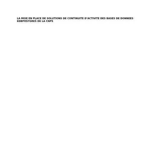 Aperçu du document Comprendre l'AVIS DE PARUTION EDB POSTGRES de la CNPS — Démarches administratives